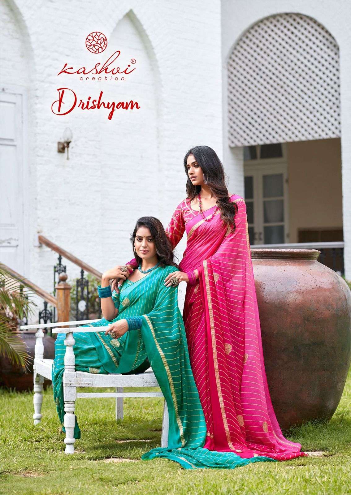 kashvi creation present drishyam casual wear fancy saree collection 