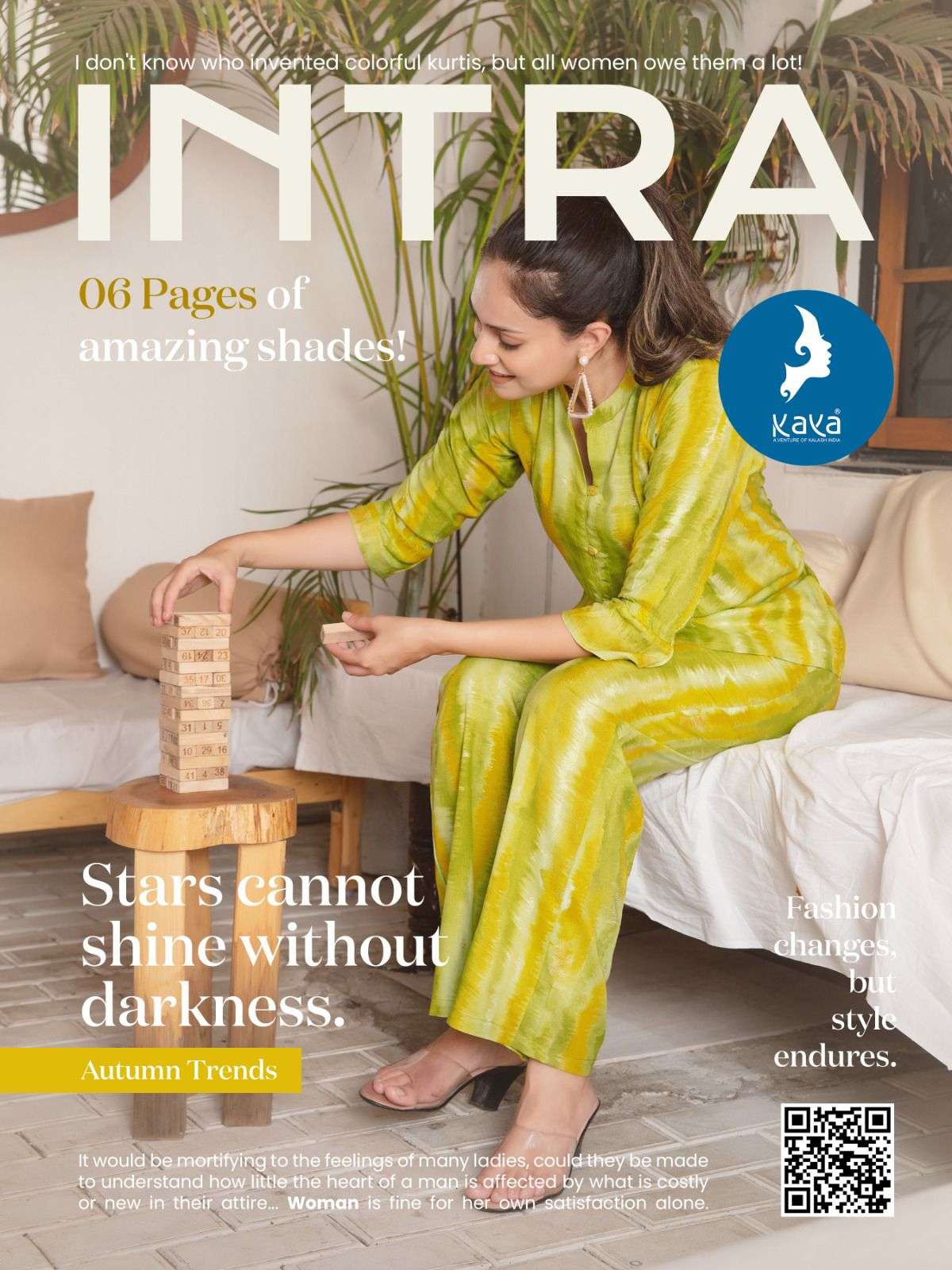 kaya present intra colourful front open tunic with pant fancy western cord set collection 