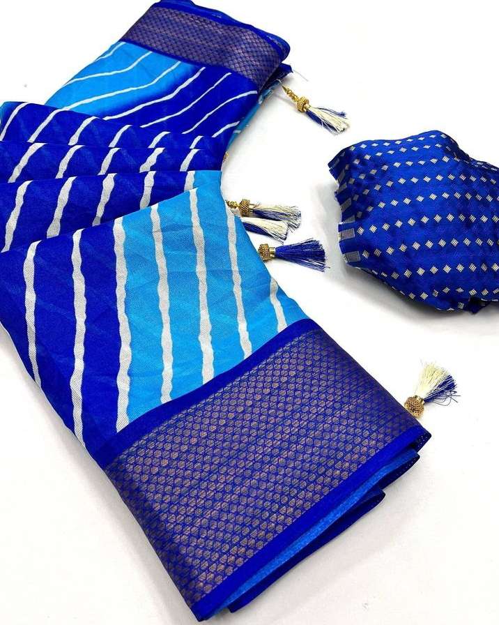 lehariya by kashvi creation amazing fancy copper patta sarees collection 