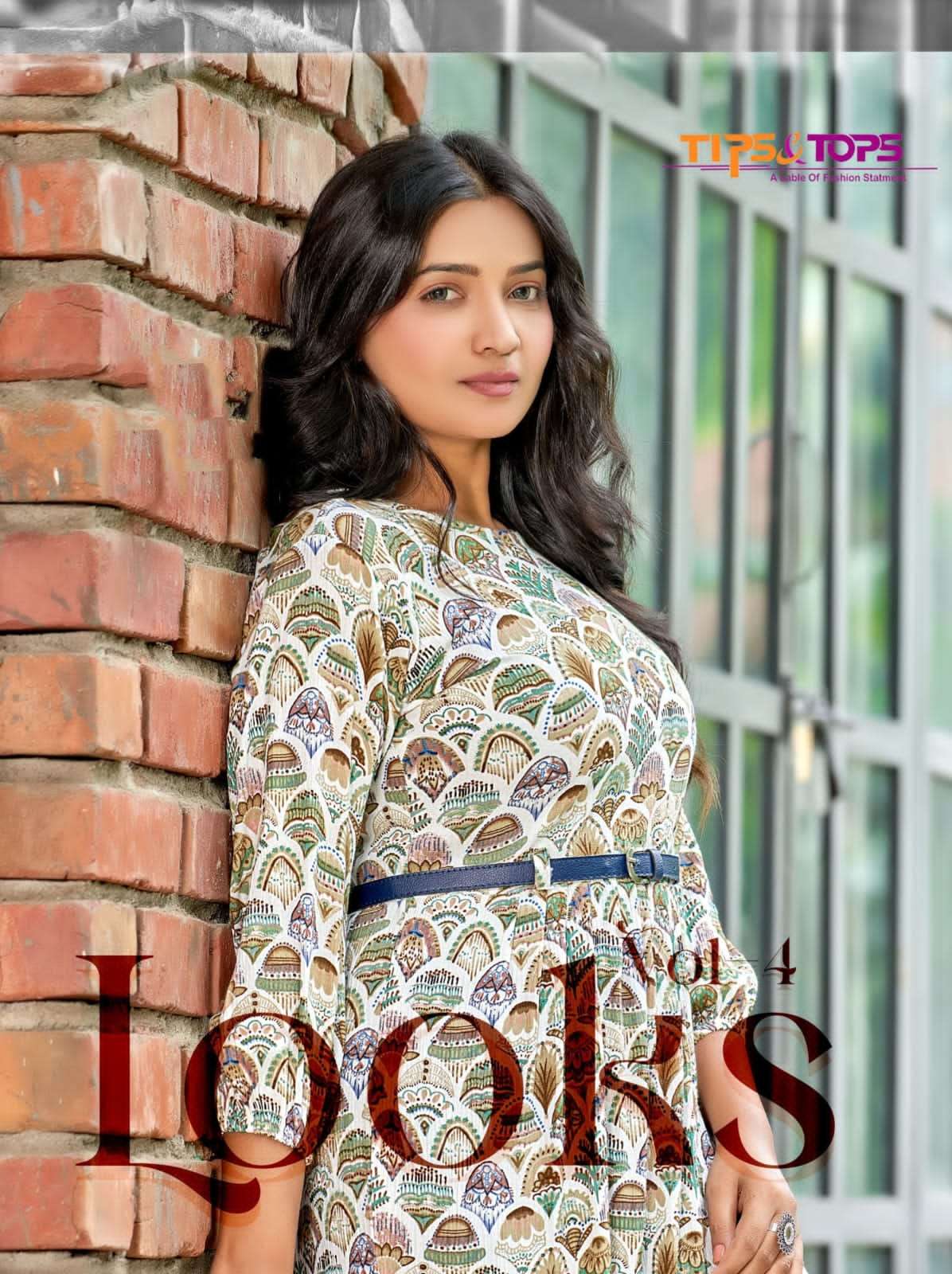 looks vol 4 by tips & tops fancy wrinkle print readymade western shorty 