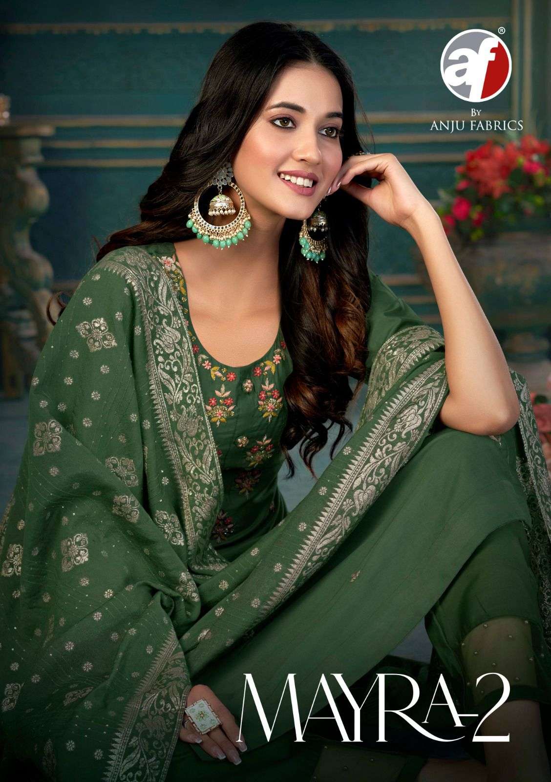 mayra vol 2 by anju fab fancy festive wear readymade 3pcs suits collection 