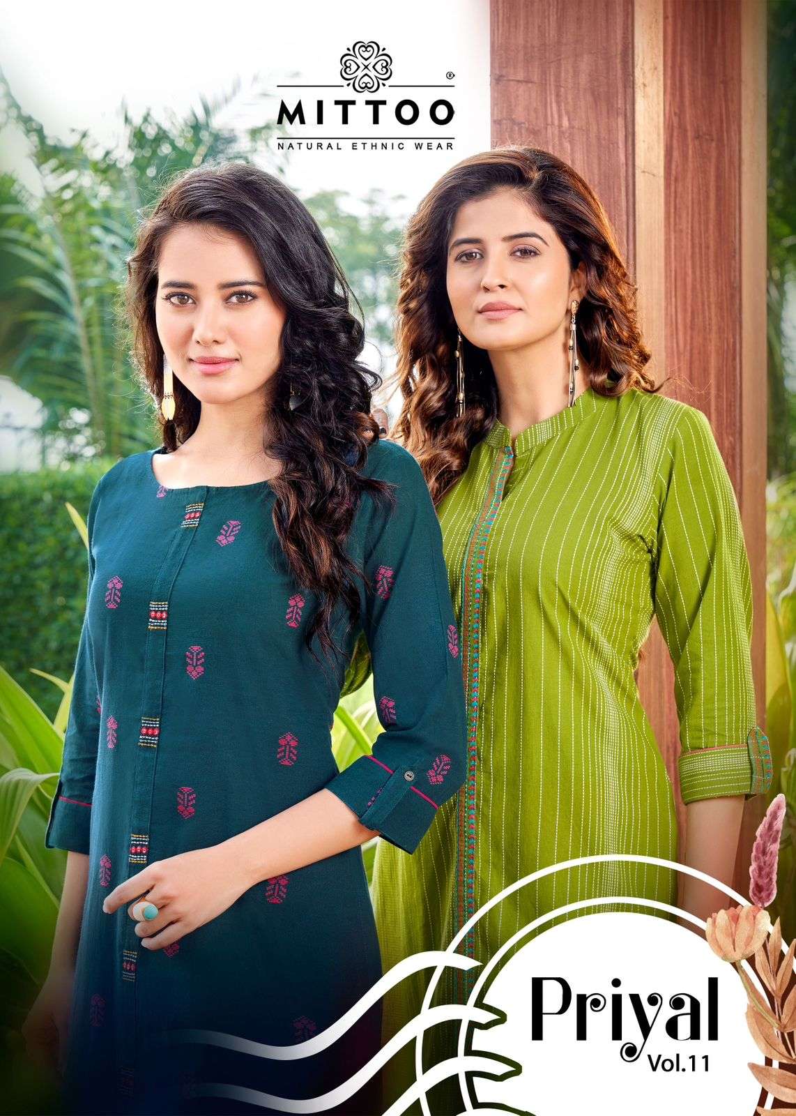 priyal vol 11 by mittoo cotton fancy casual kurtis online supplier 