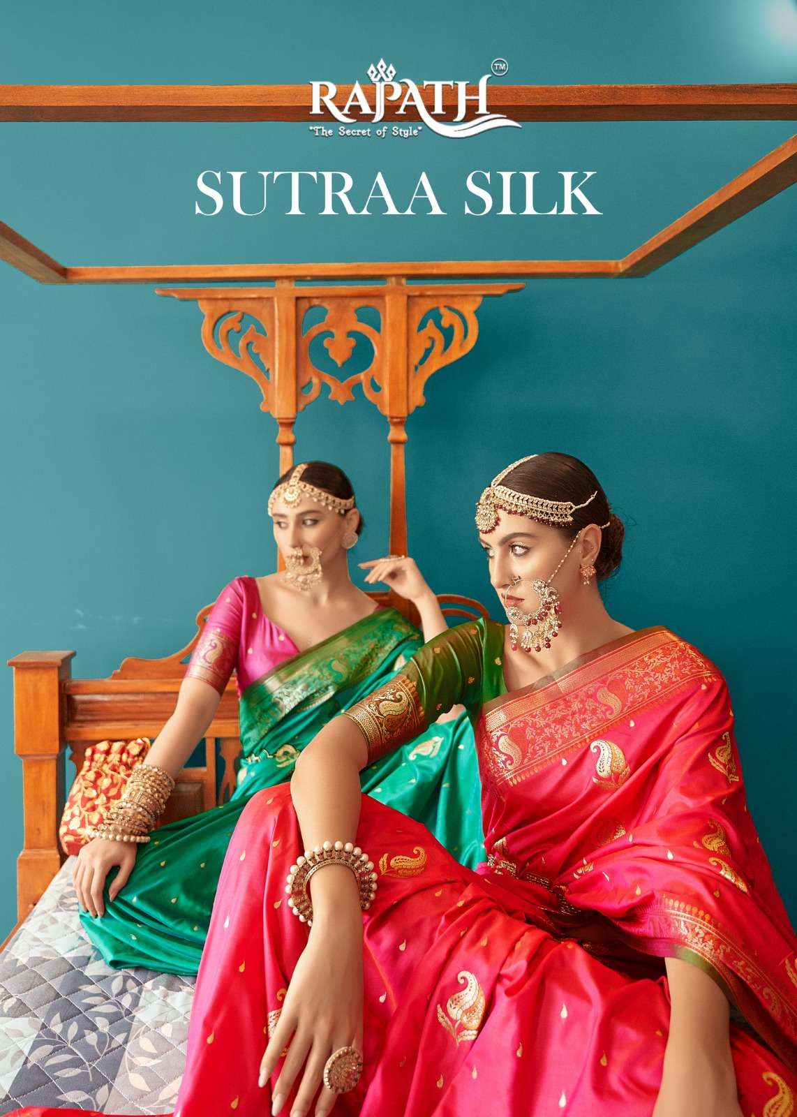 rajpath present sutraa silk 130001-130006 designer wedding wear copper silk weaving sarees