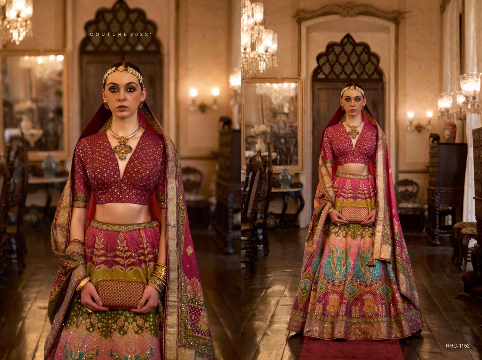 rewaa present taj mahal designer rajwadi silk readymade lehenga choli collection 