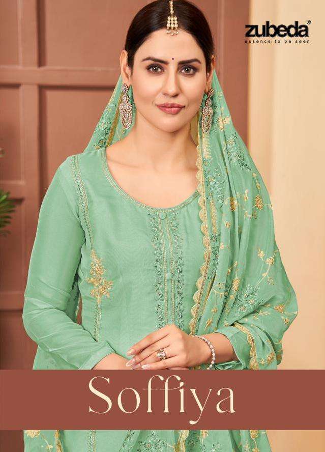 roshni zubeda present soffiya designer work festive wear salwar kameez material 