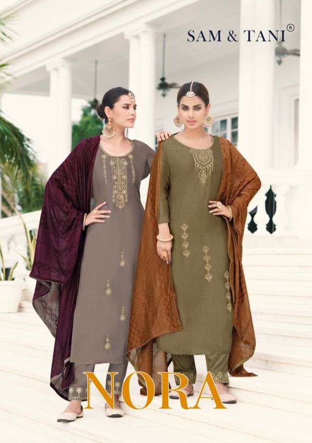sam & tani present nora beautiful designs readymade salwar suits catalog