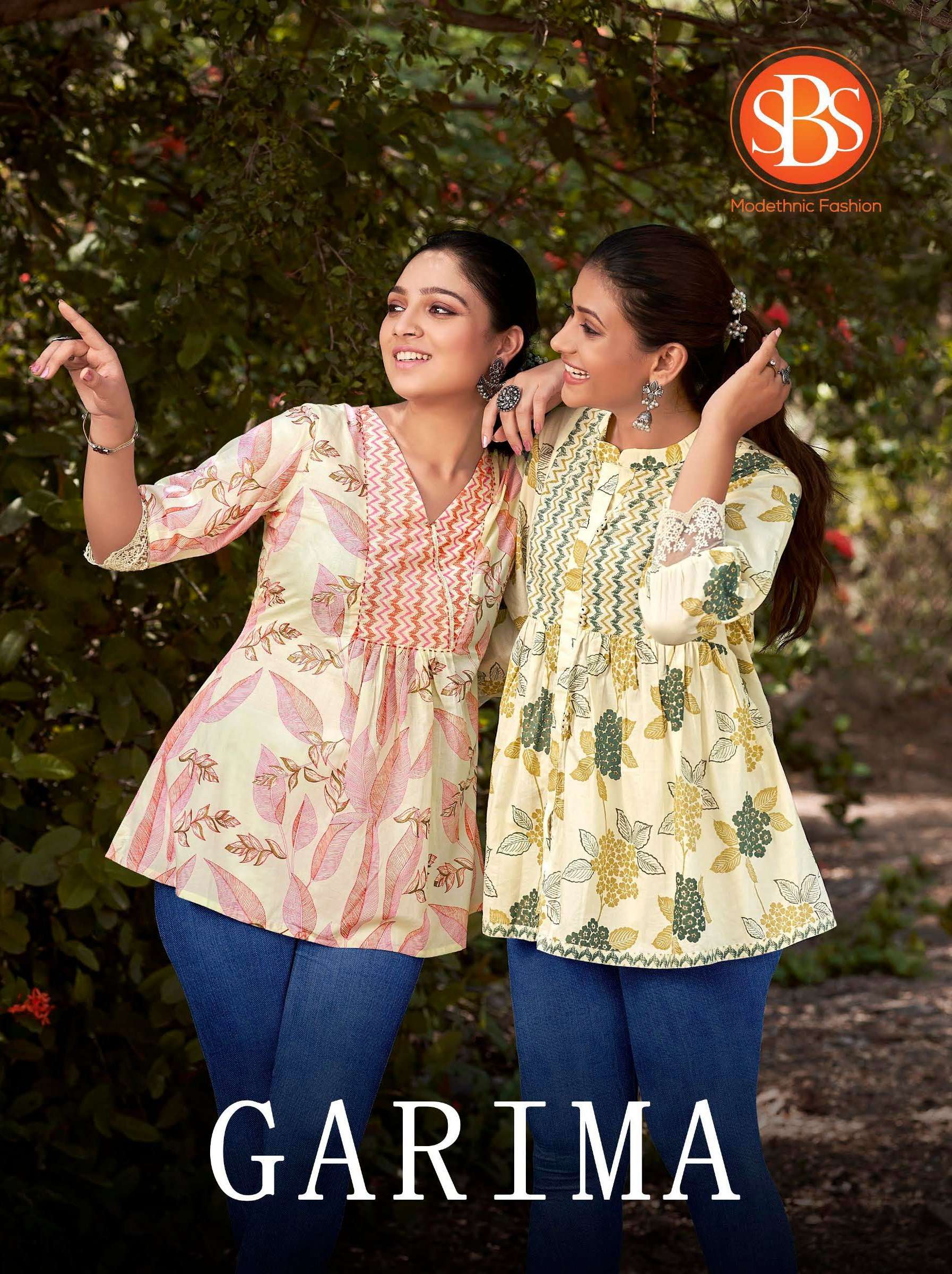 sbs fashion garima fabulous fancy cotton stitch tunics tops 