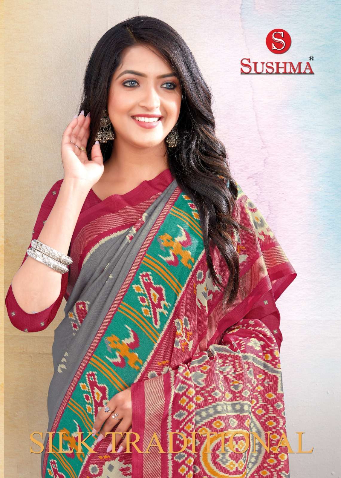 silk traditional by sushma cotton patola casual sarees online supplier 