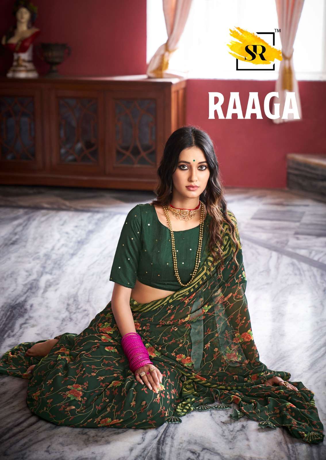 stavan present raaga fancy georgette brasso sarees collection 