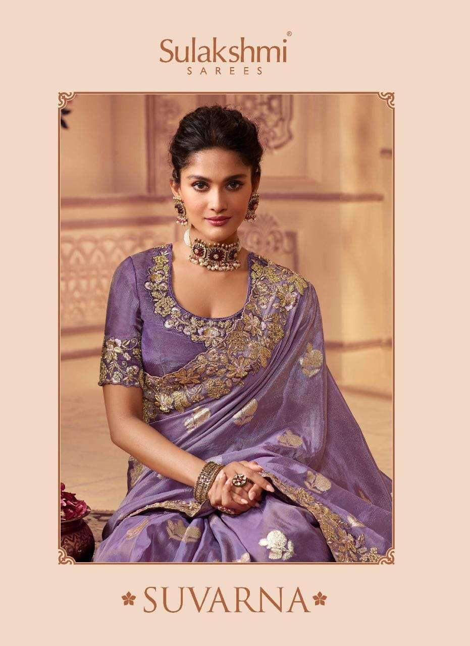 sulakshmi suvarna hit list designer work weadding wear sarees collection 