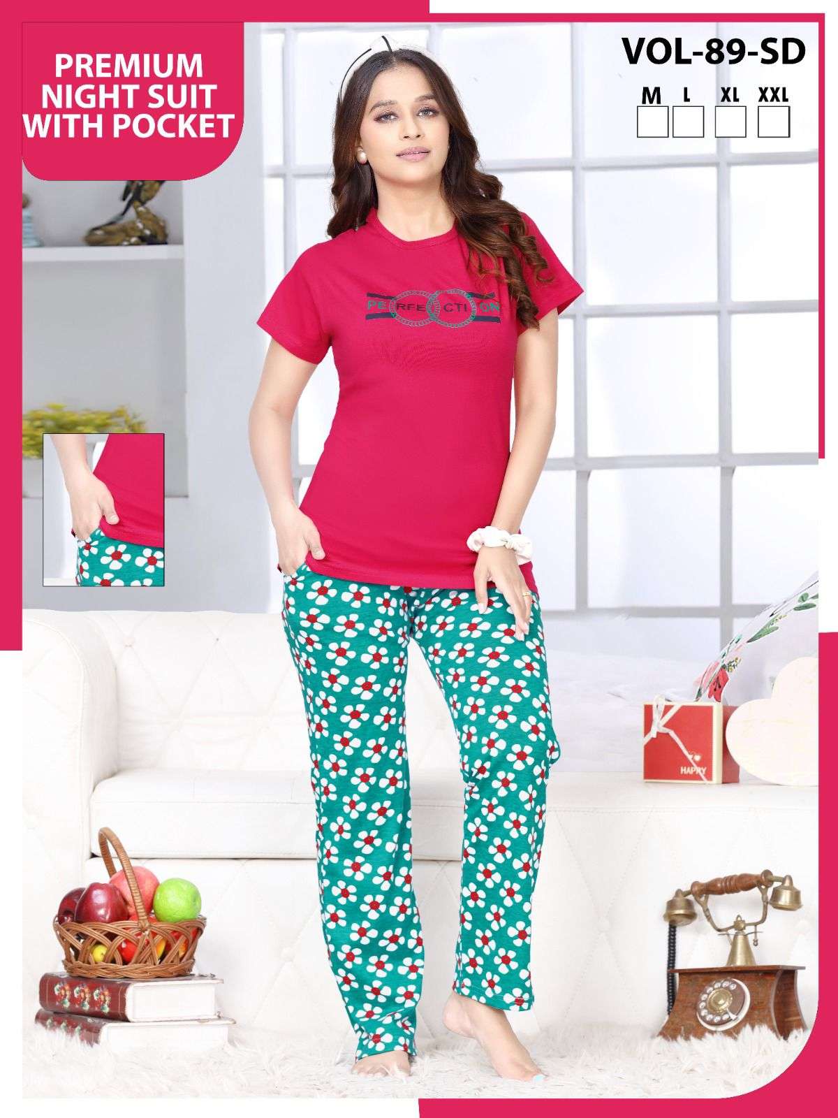 SUMMER SPECIAL VOL.89 A Heavy Shinker Hosiery Cotton Night Suits CATALOG WHOLESALER BEST RATE