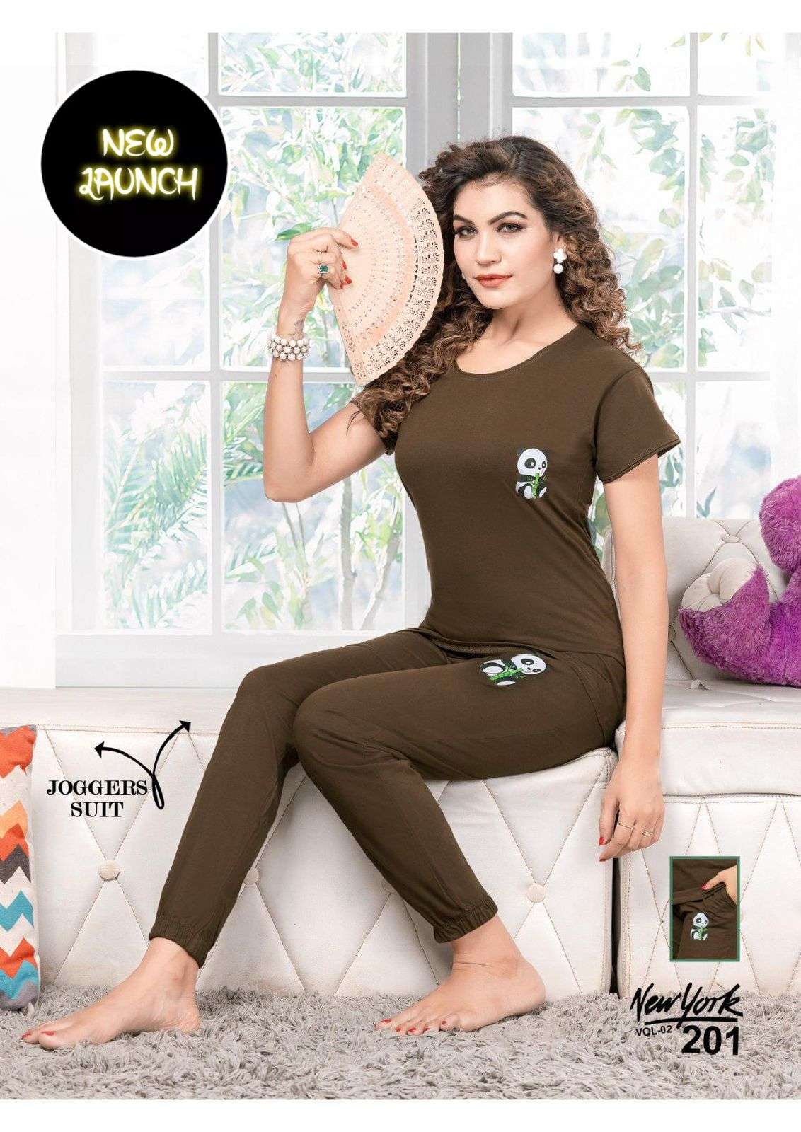 SUMMER SPECIAL VOL.NY2014 Heavy Shinker Hosiery Cotton Joggers Pattern Night Suits CATALOG