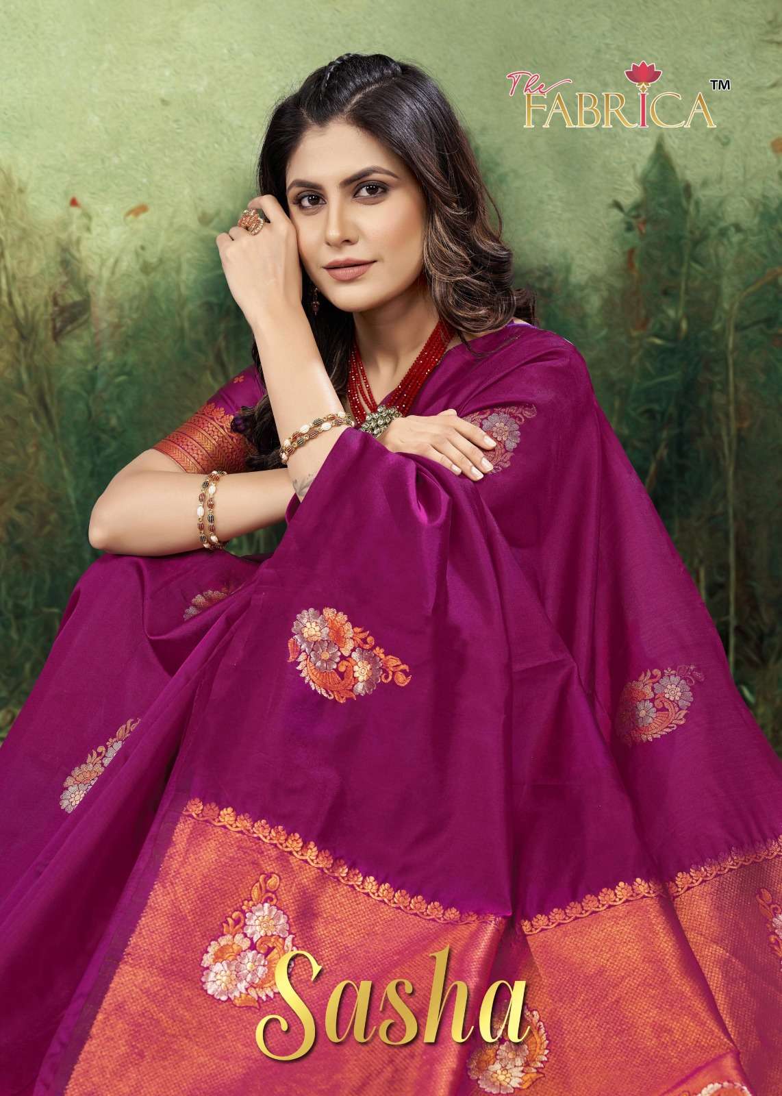 the fabrica present sasha 40001-40010 series festive wear soft lichi silk sarees 