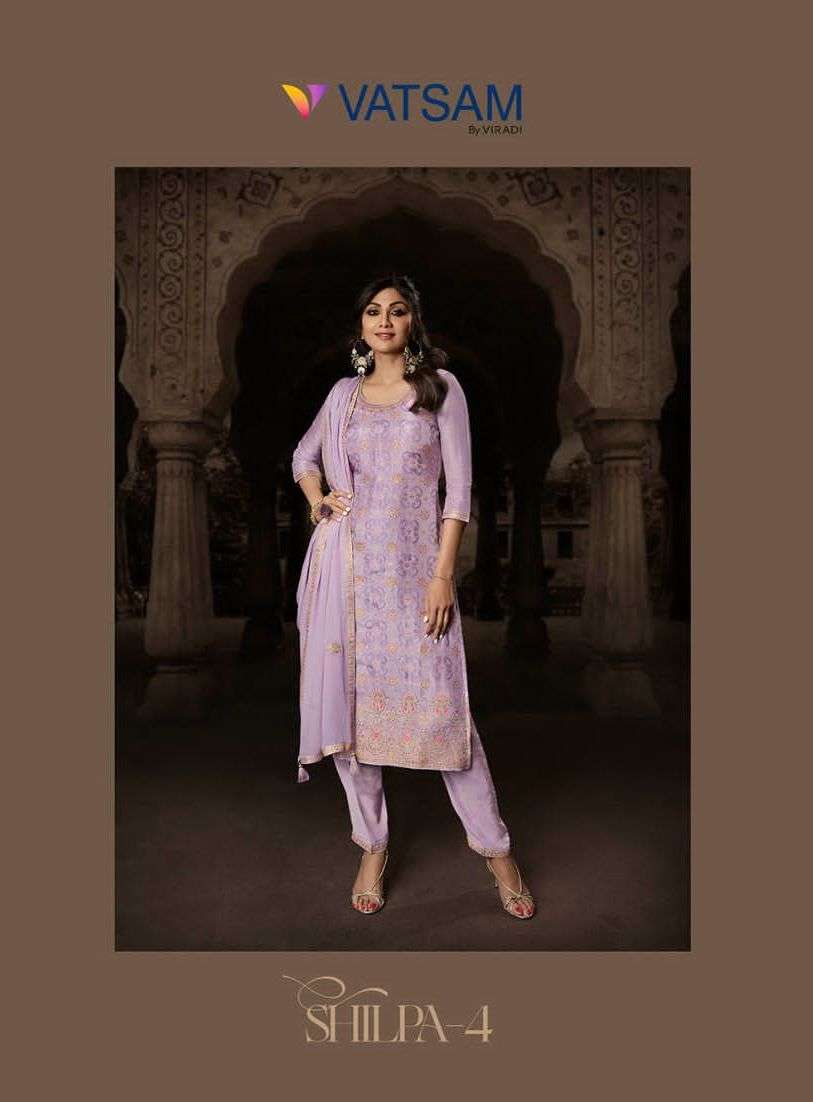 vatsam shilpa vol 4 by viradi vinay fashion function wear readymade salwar suits online supplier 