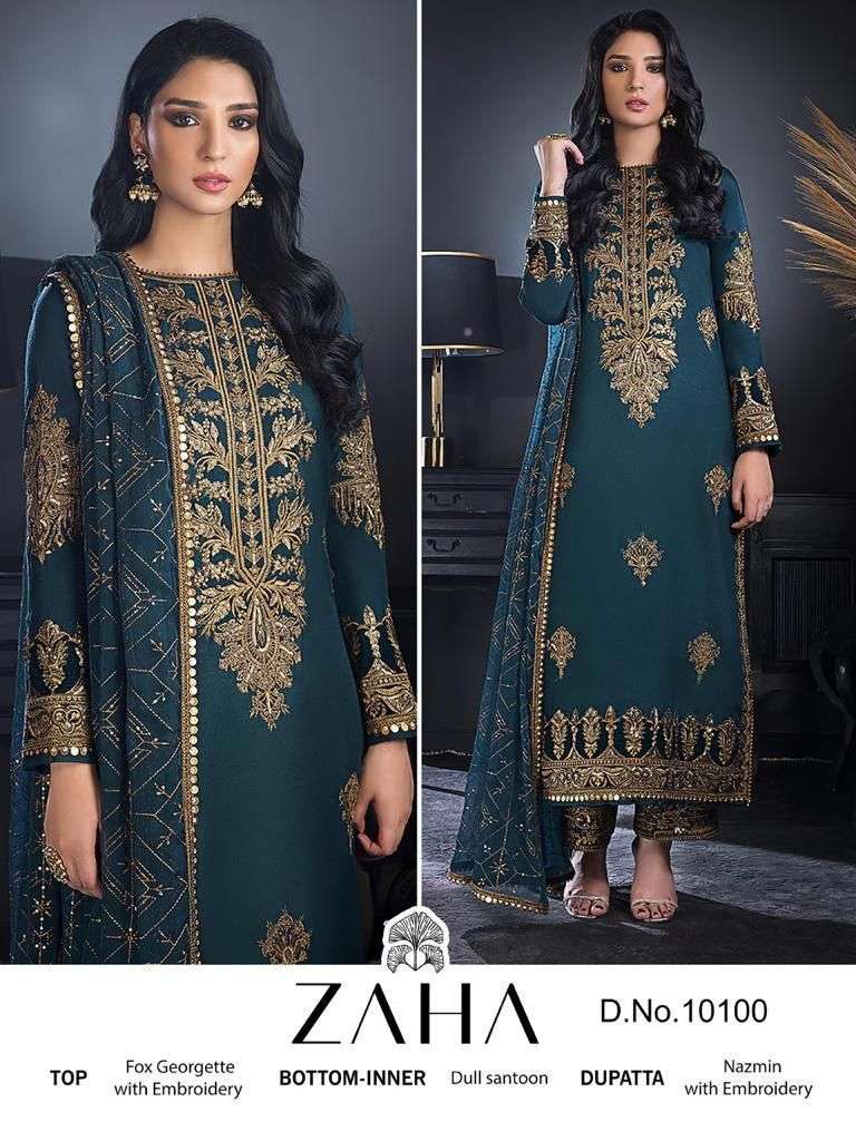 zaha 10100 designer pakistani concept single salwar kameez