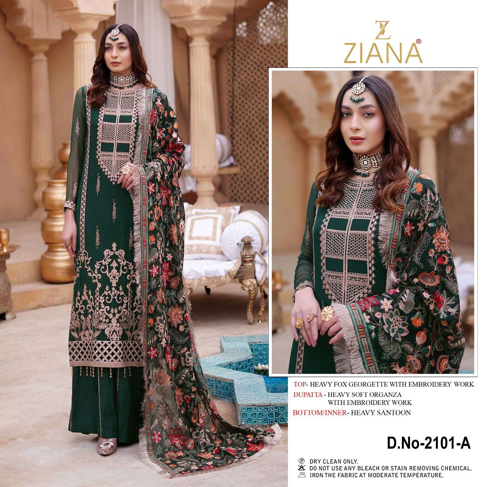 ziana 2101 colours fantastic designer wedding wear pakistani salwar suit collection 