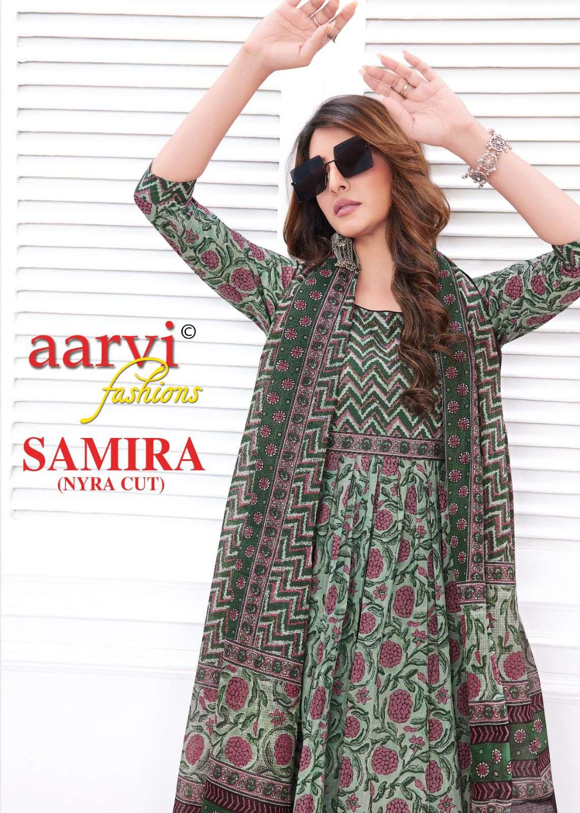 aarvi fashion launch samira readymade nayra cut salwar kameez 
