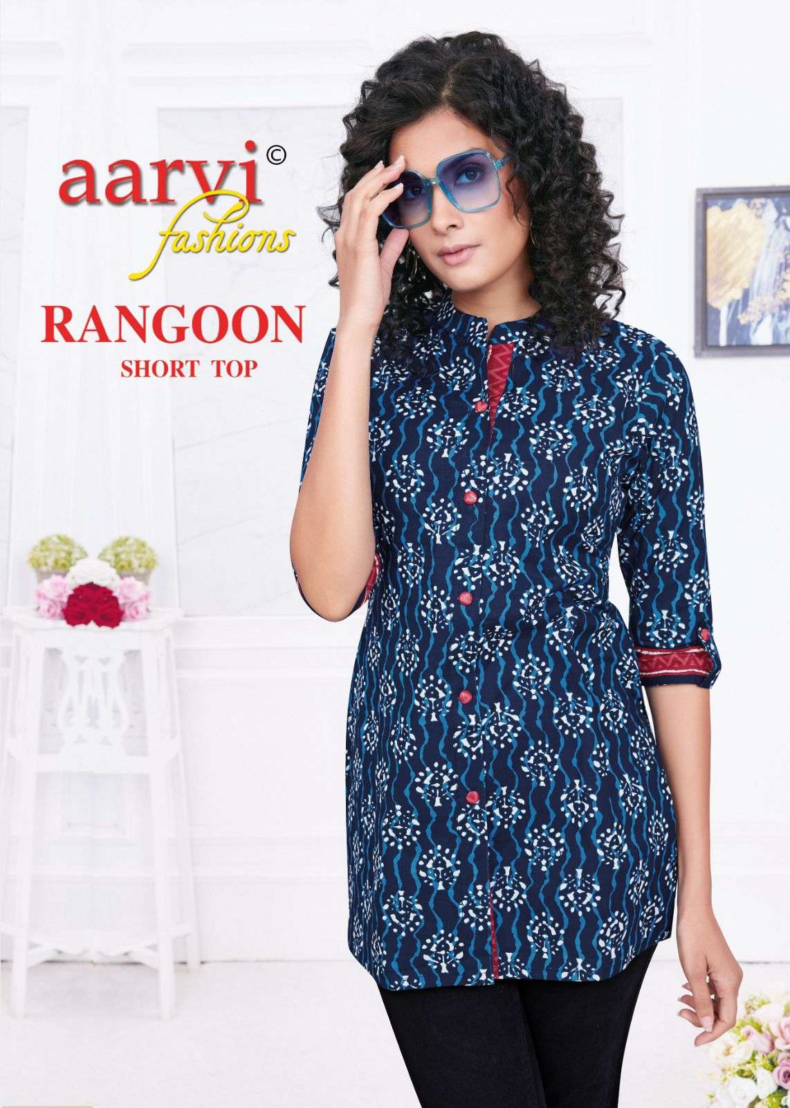 aarvi fashion present rangoon vol 1 casual fancy stitch short tops