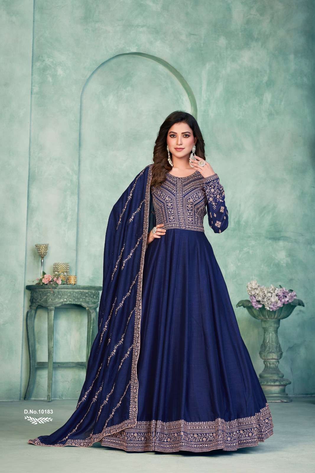 anjubaa vol 18 designer wedding wear unstitch long salwar kameez collection
