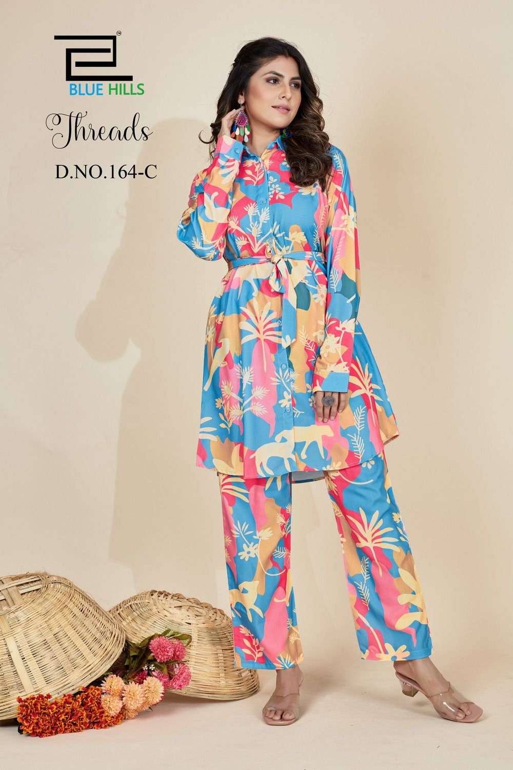 blue hills present threads amazing cord set readymade fancy tunic with pant catalog