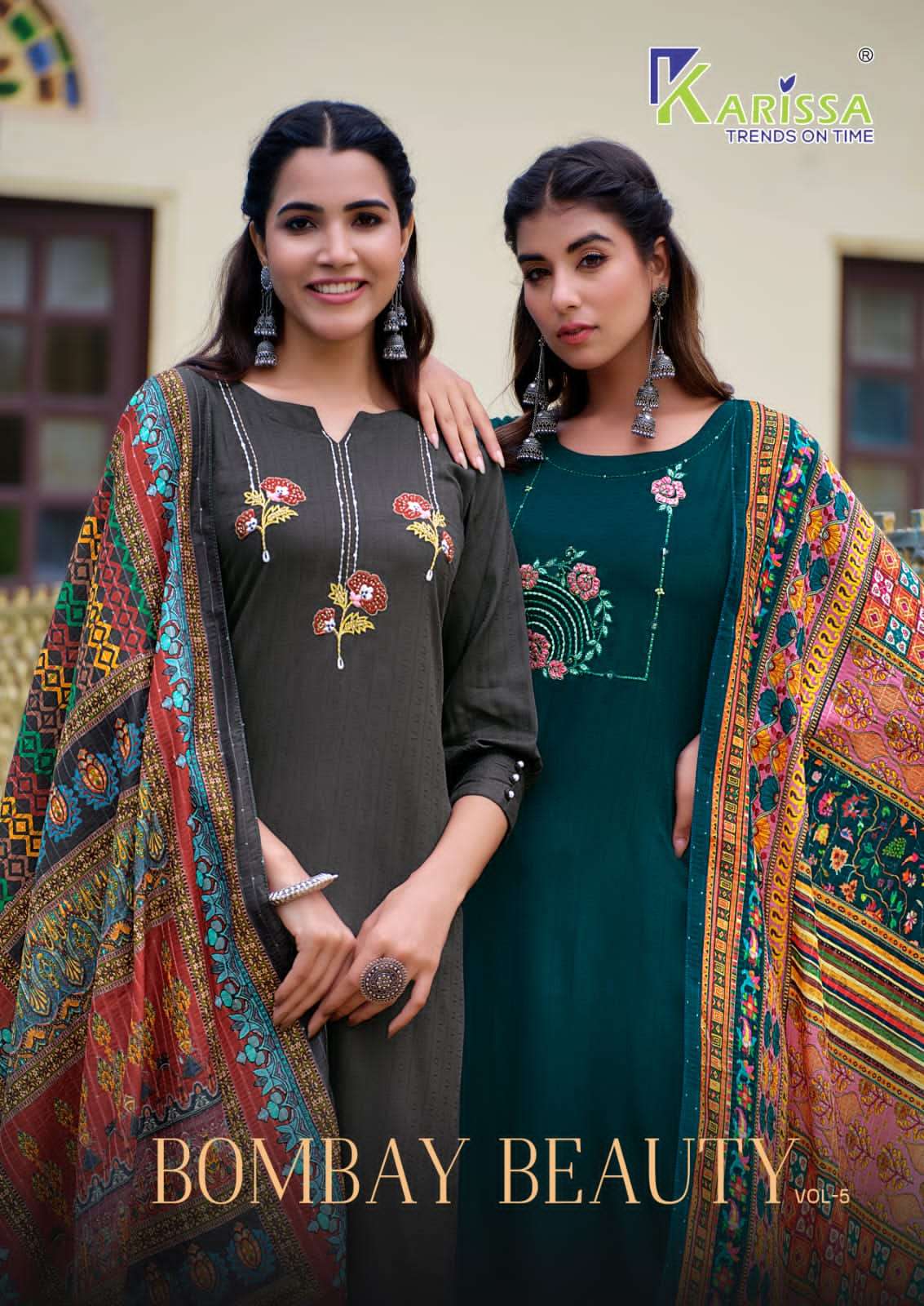 bombay beauty vol 5 by karissa fancy rayon kurti with pant and digital dupatta catalog