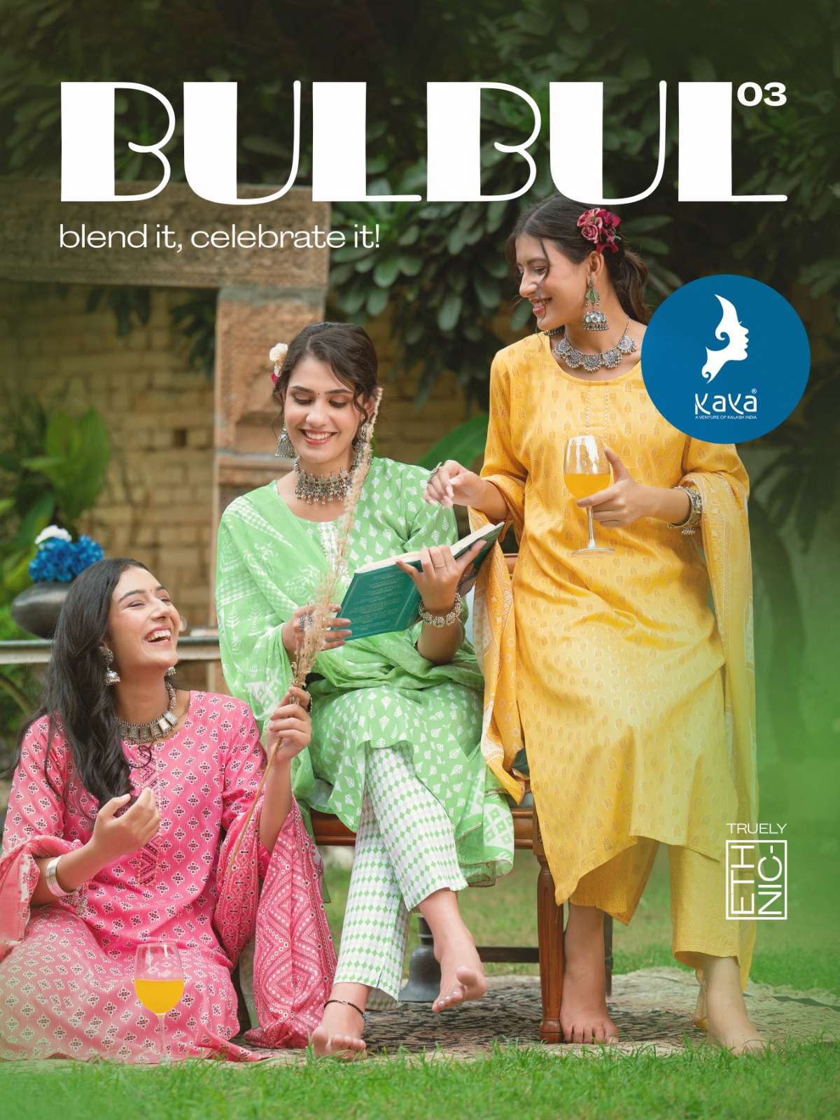bulbul vol 3 by kaya readymade fancy salwar kameez with mul cotton dupatta