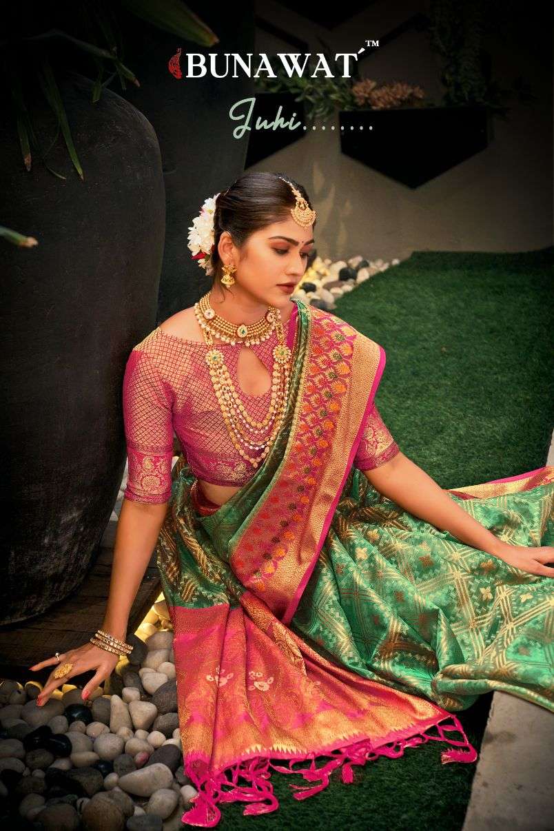 bunawat juhi designer organza saris wholesaler