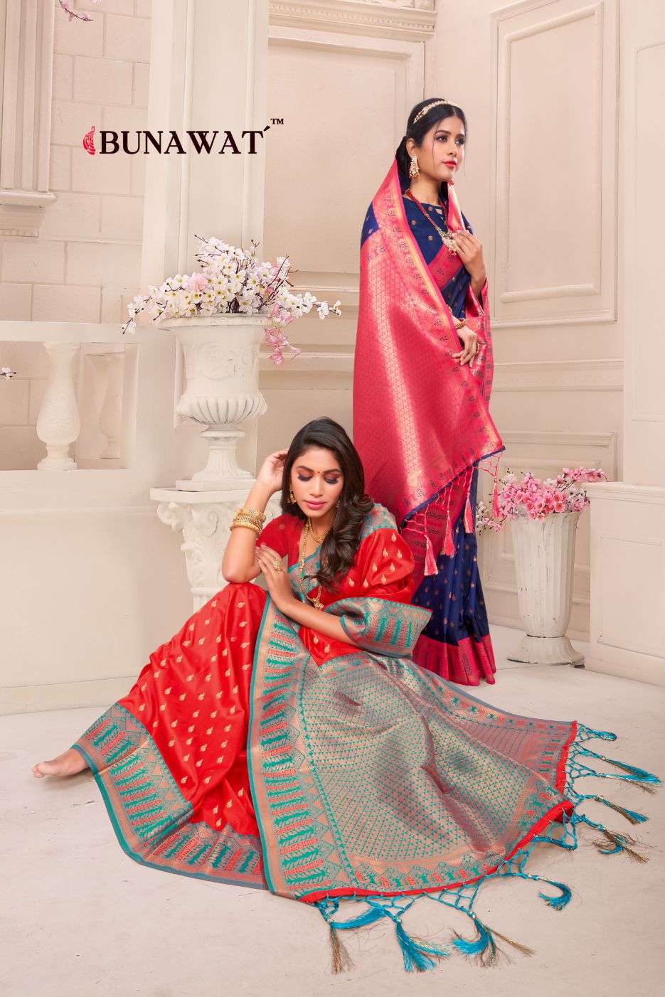 bunawat kohinoor silk zari weaving banarasi saris wholesaler
