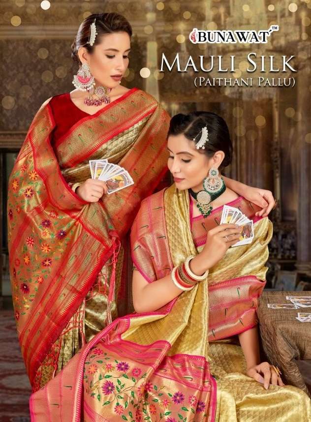 bunawat mauli silk zari weaving wedding paithani saris wholesaler