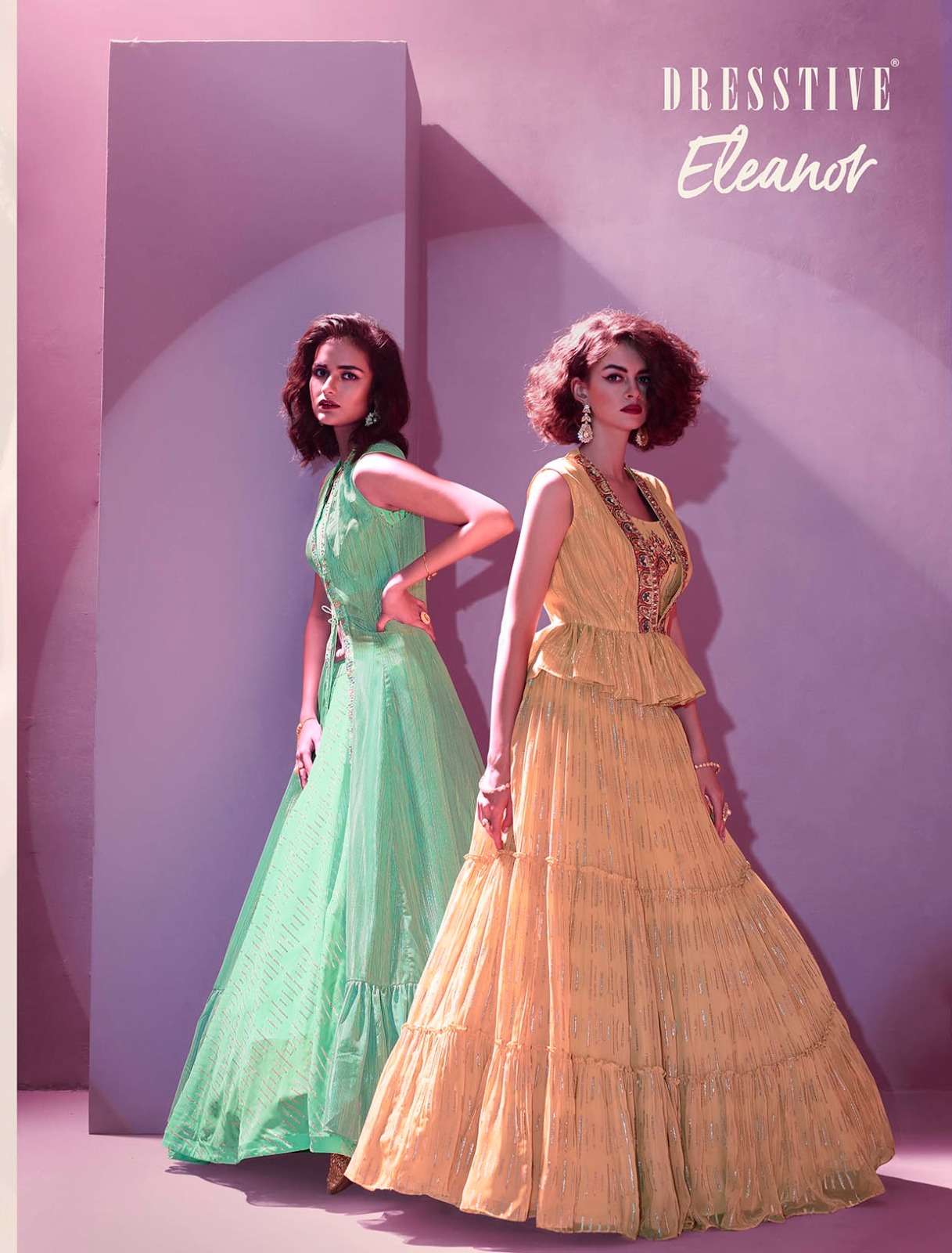 dresstive launch eleanor beautiful amazing designs semistitch lehenga choli wholesaler 