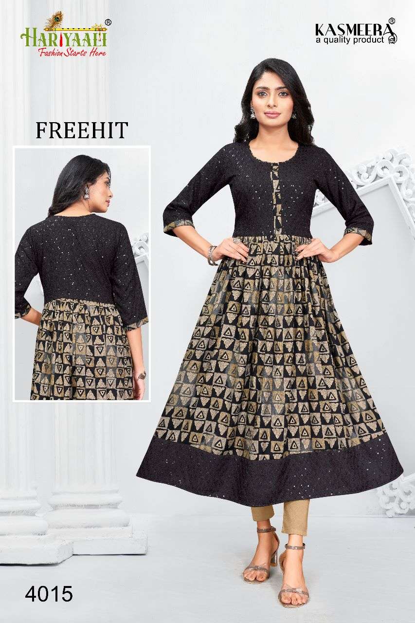 freehit vol 4 by hariyaali fancy adorable designs flair concept kurti combo set