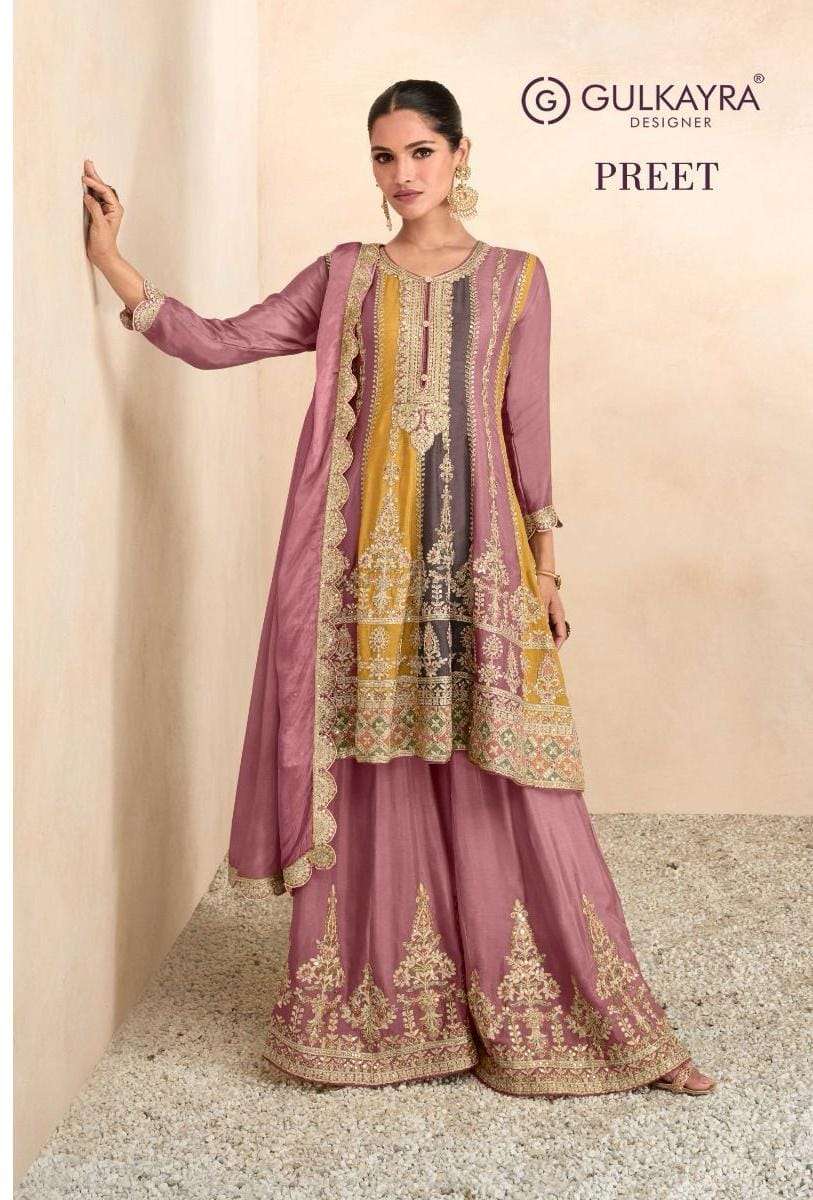 gulkayra designer present preet function wear readymade plazzo style salwar kameez