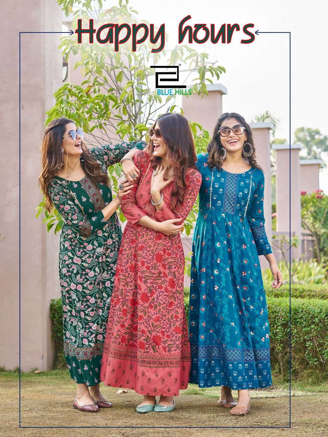 happy hours by blue hills beautiful designs anarkali gown catalog