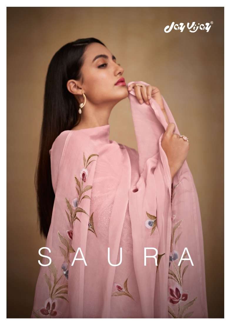 jayvijay present saura lakhnavi embroidery work salwar kameez wholesaler