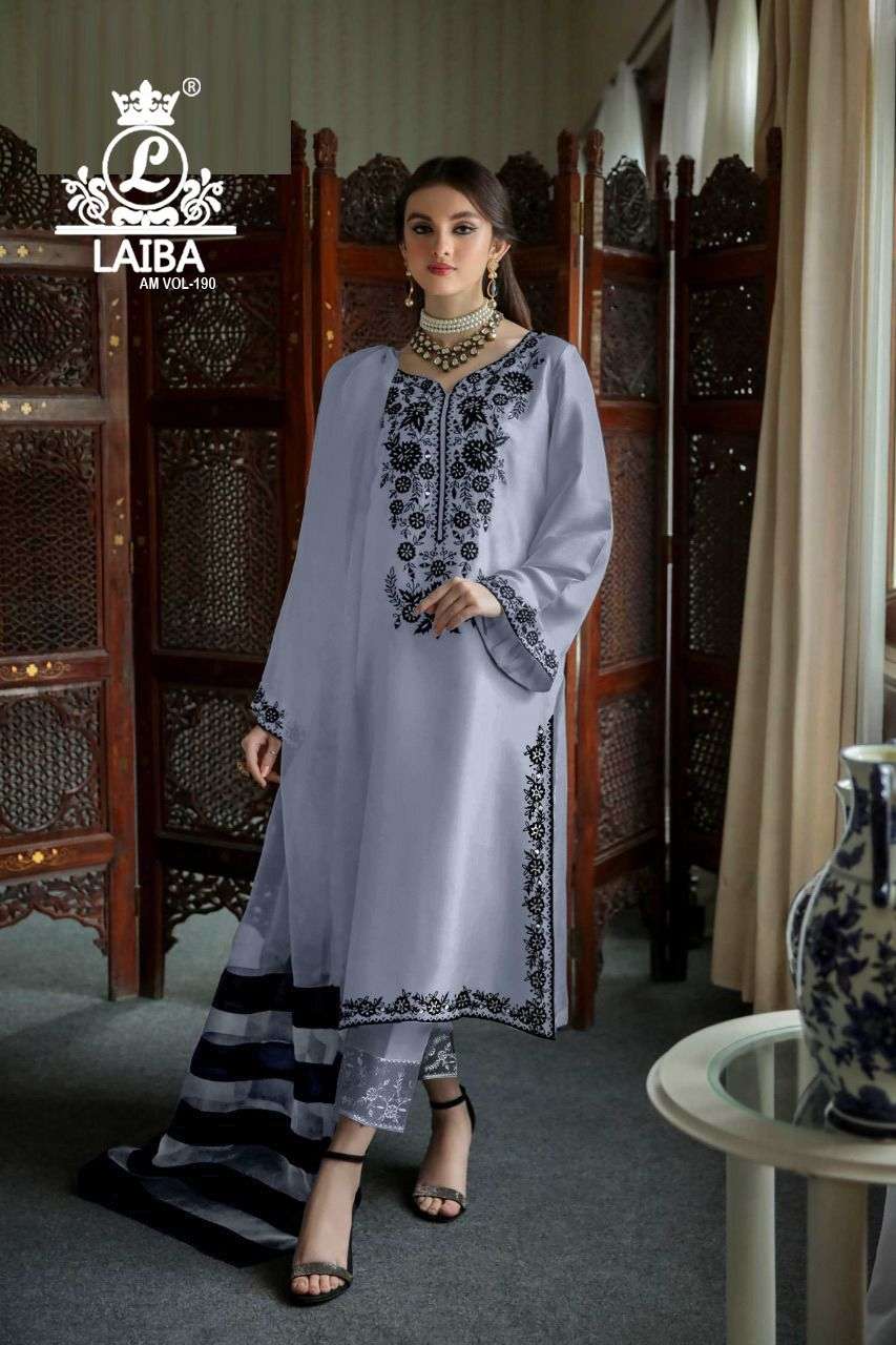 laiba am vol 190 designer work readymade pakistani salwar kameez 
