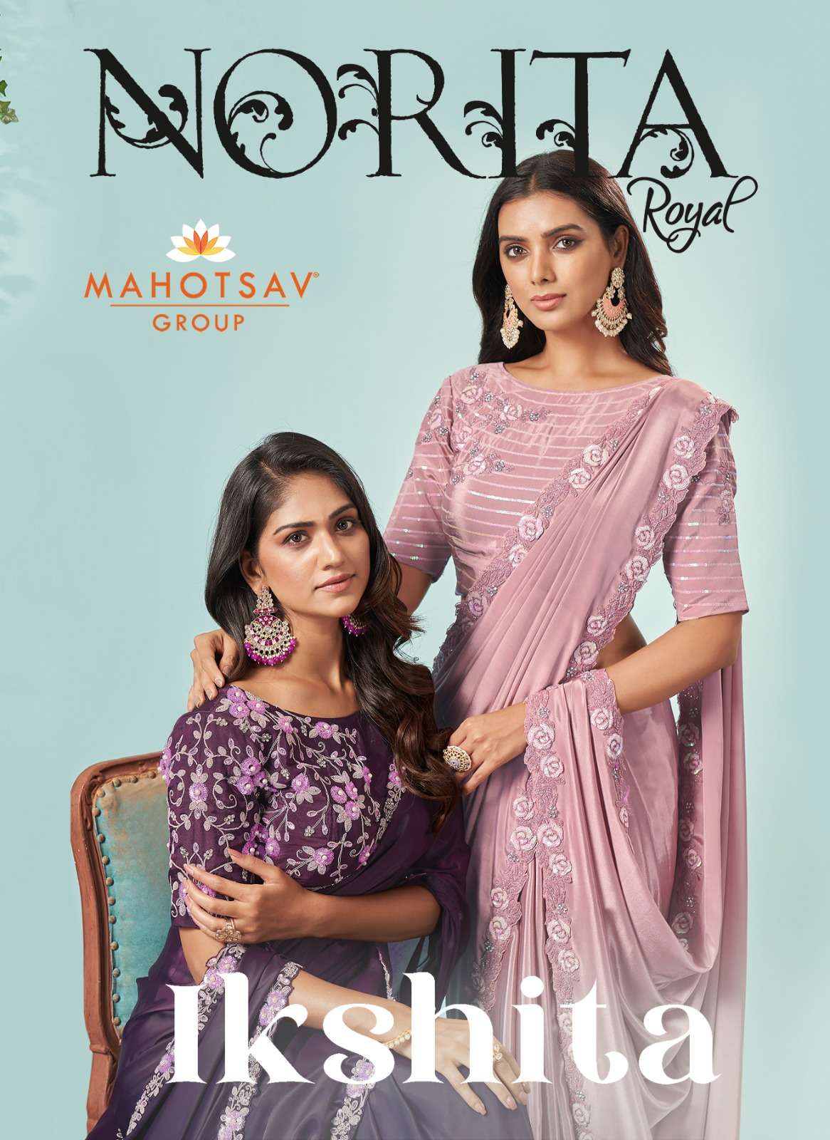 mahotsav norita 43100 series ikshita fancy designer festive wear saree wholesaler