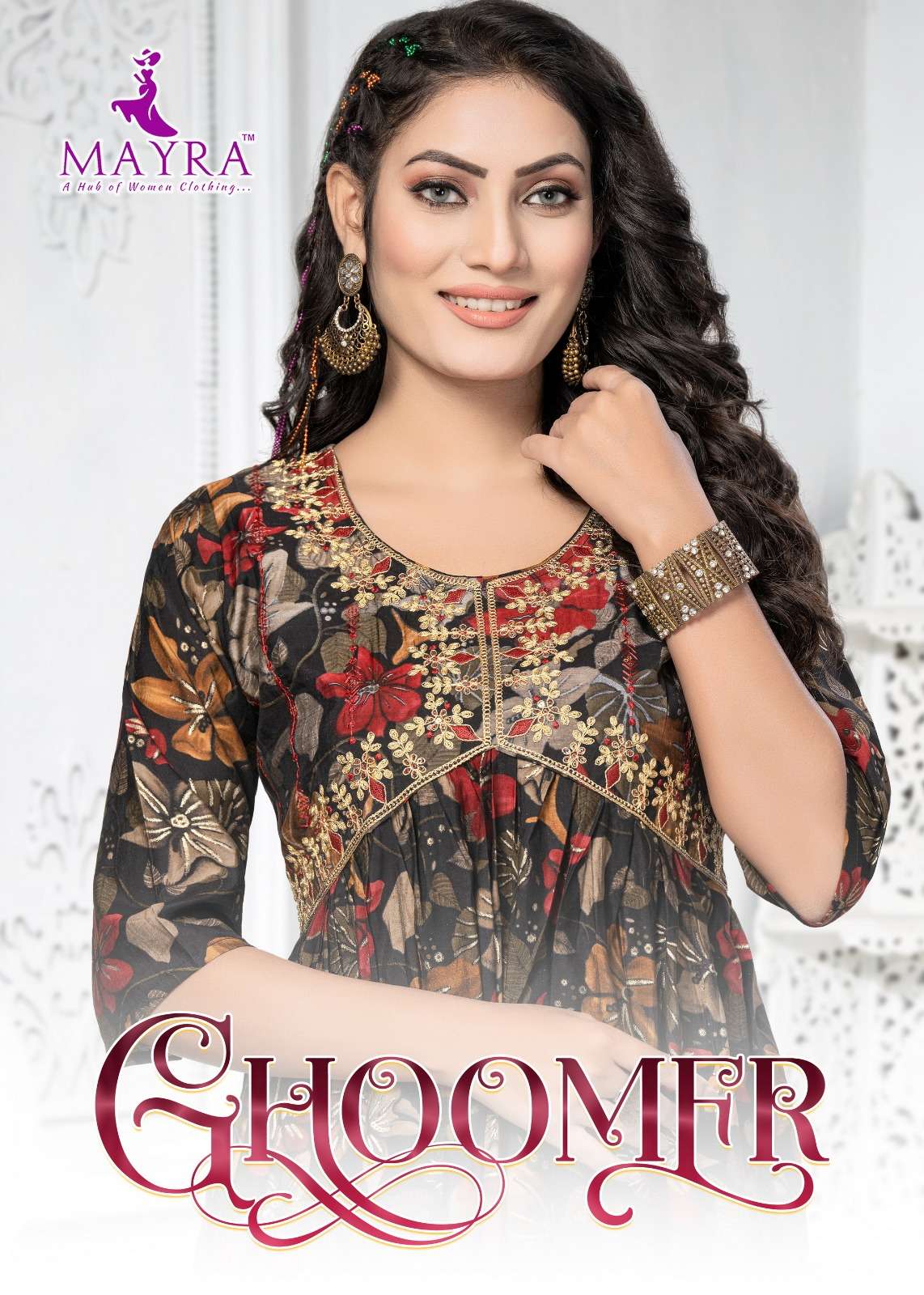 mayra present ghoomer fancy aliya style umbrella concept kurtis