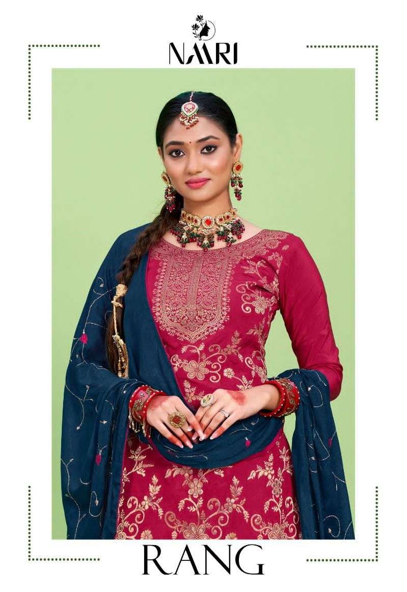 naari present rang festive wear beautiful salwar kameez material
