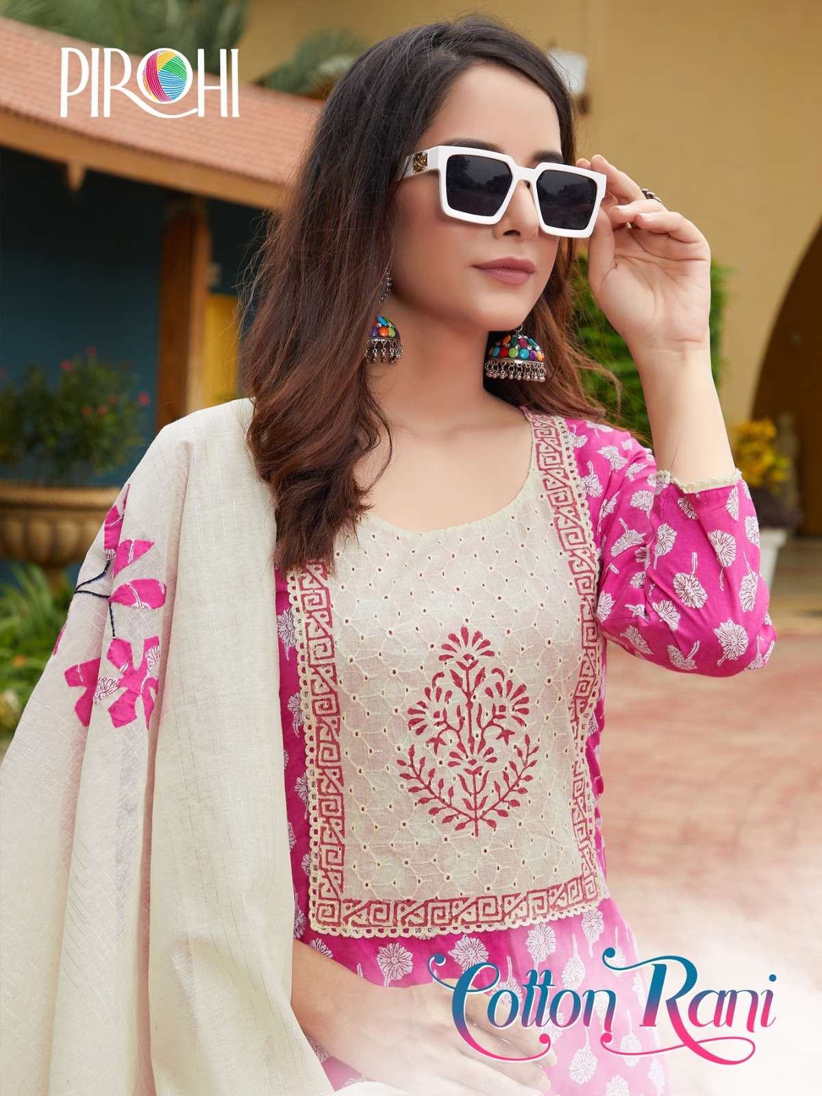 pirohi present cotton rani fancy readymade salwar suits online supplier
