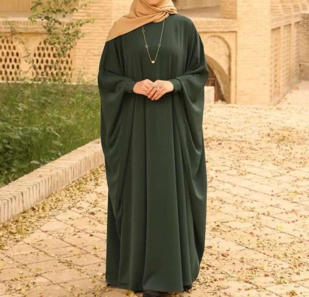 pr elastic sleeves readymade kaftan abaya with black color stole