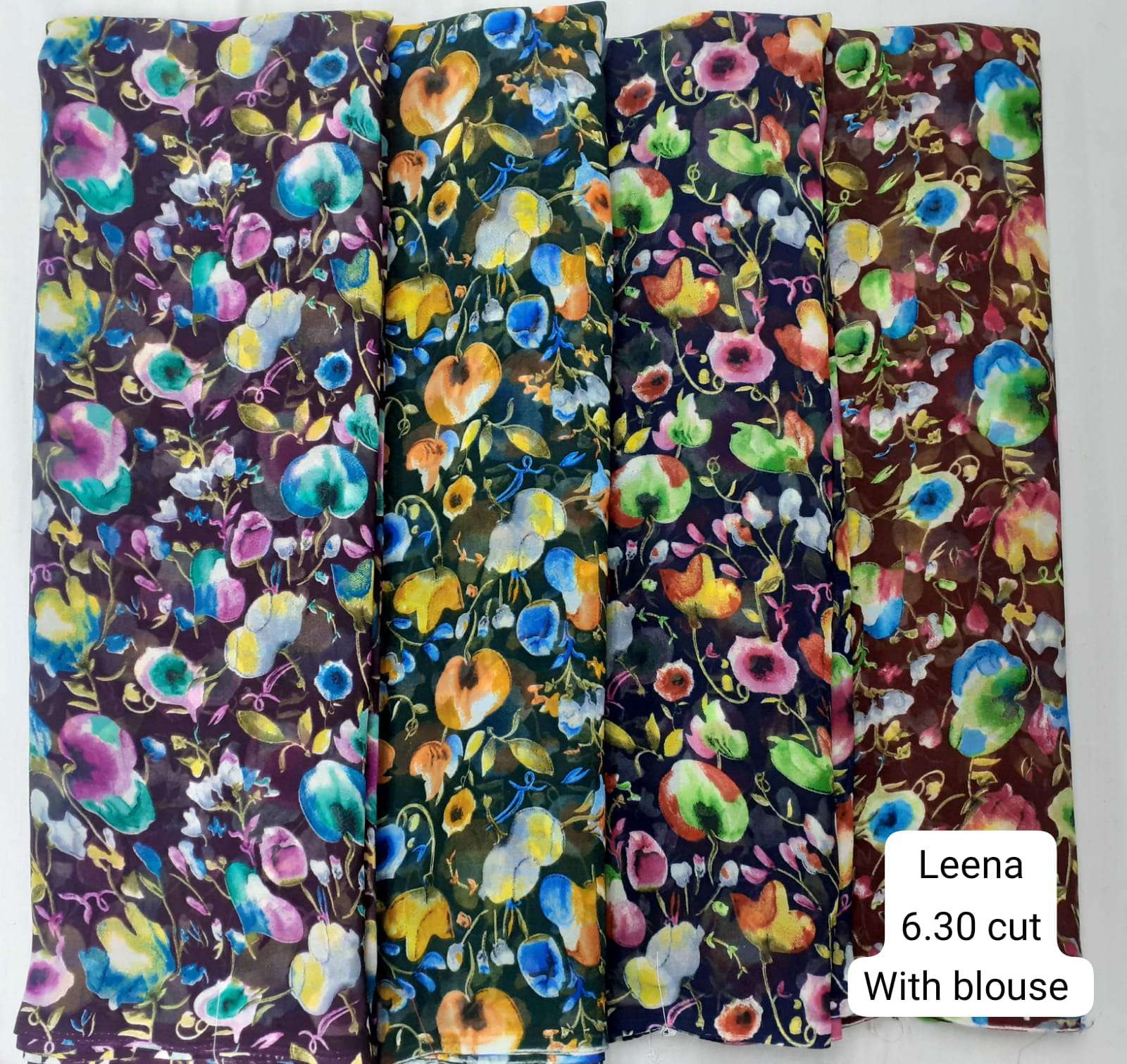 pr leena amazing designs fancy pure georgette poonam sarees wholesaler 