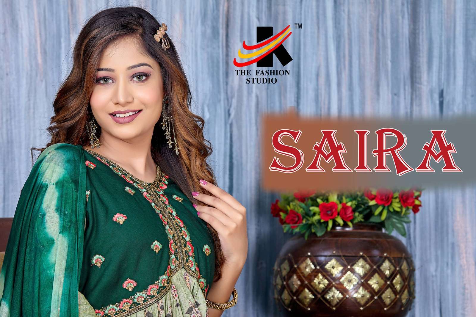 saira by the fashion studio readymade fancy alia style salwar kameez catalog