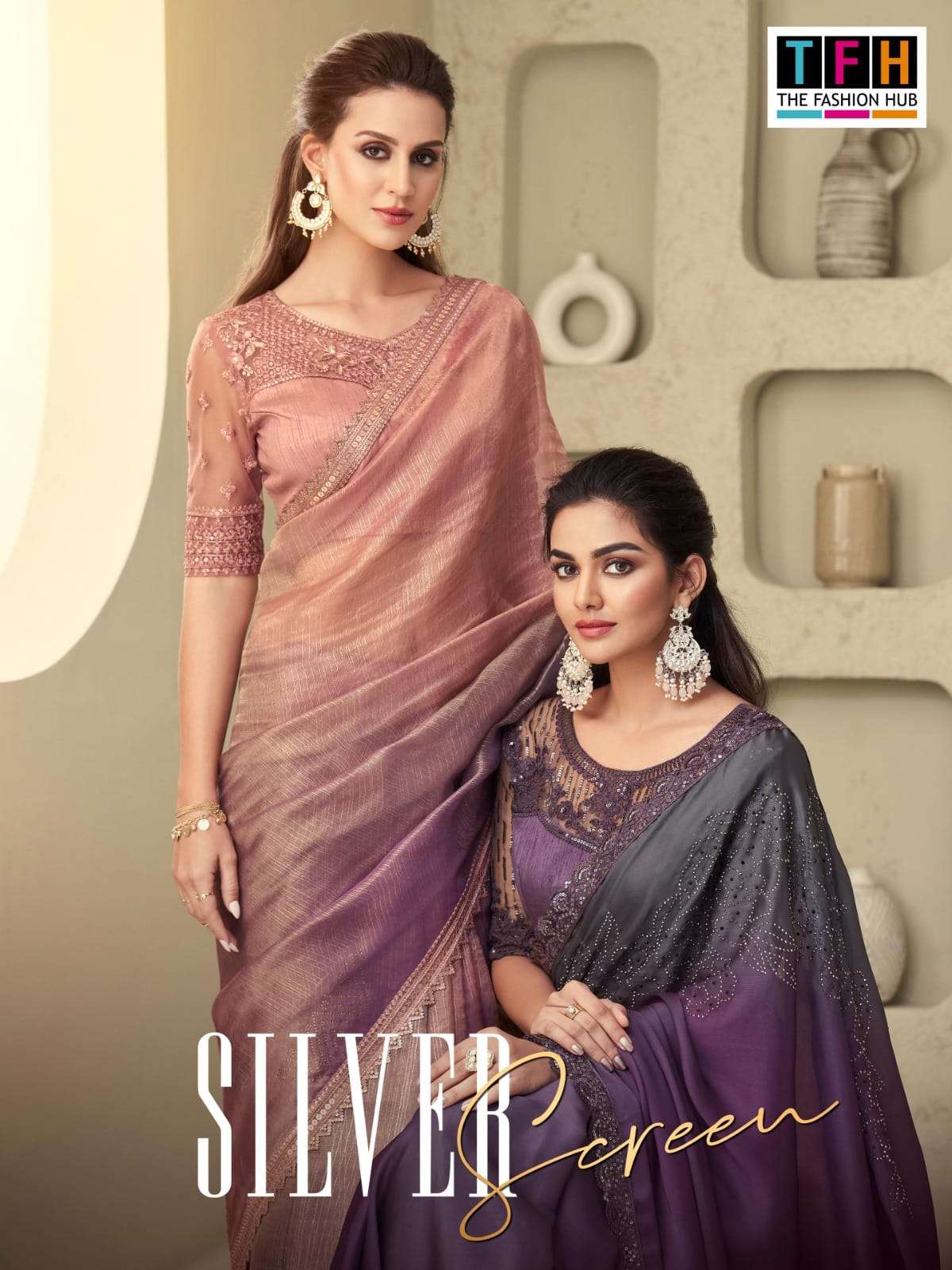 tfh present silver screen vol 18 28001-28018 fancy beautiful designer sarees online wholesaler