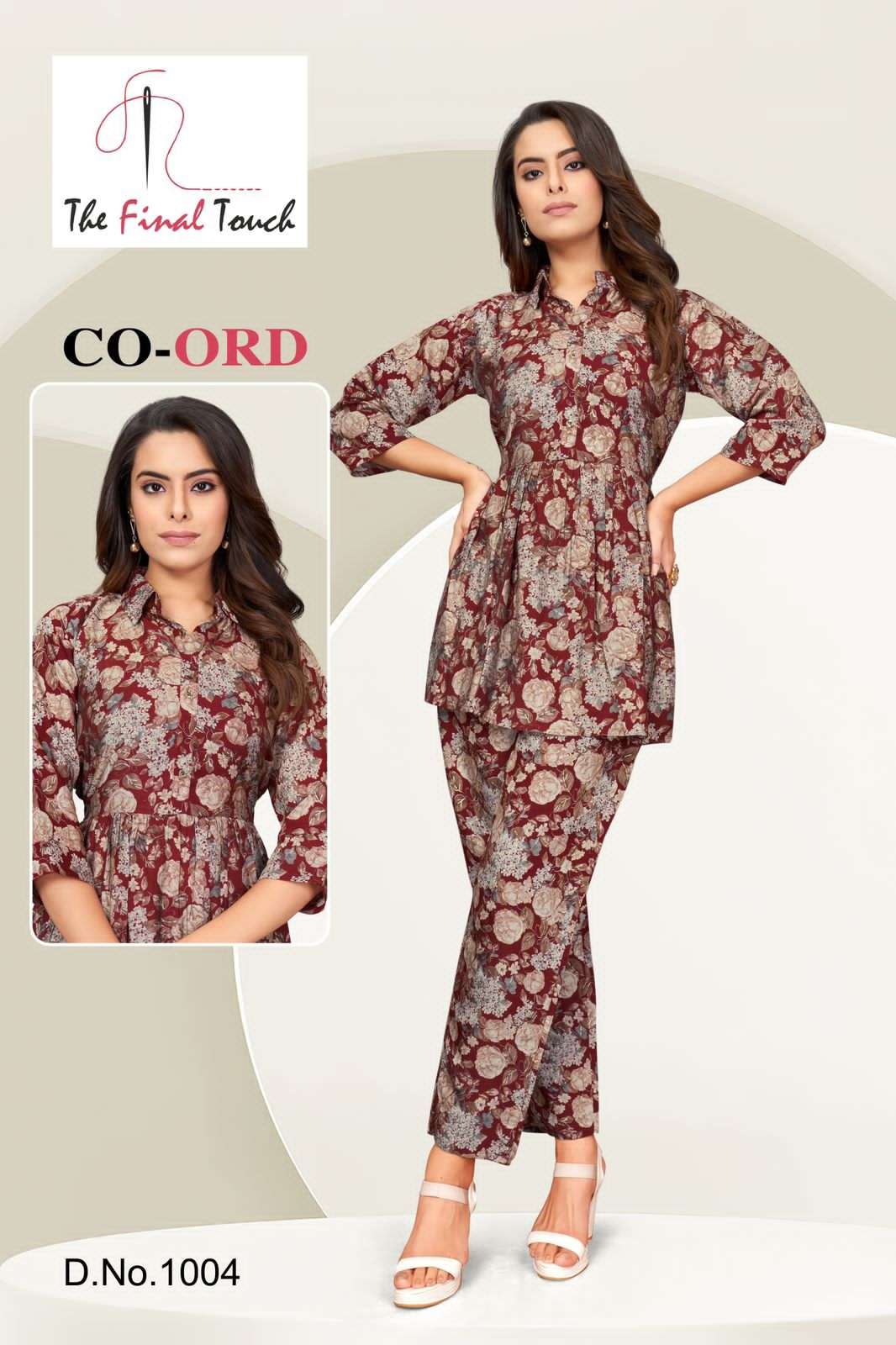 the final touch co-ord fancy fabulous cord set tunic with pant combo set 