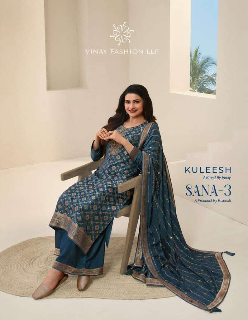 vinay fashion kuleesh sana vol 3 festive wear unstitch salwar kameez