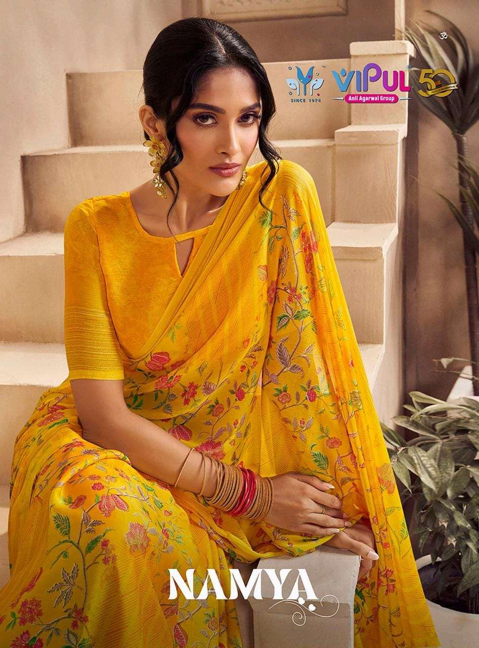 vipul fashion namya 70407-70418 adorable fancy chiffon sarees