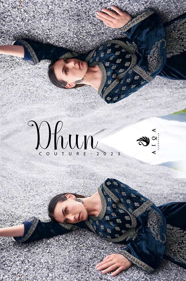 aiqa lifestyle dhun couture winter wear velvet pakistani salwar kameez collection