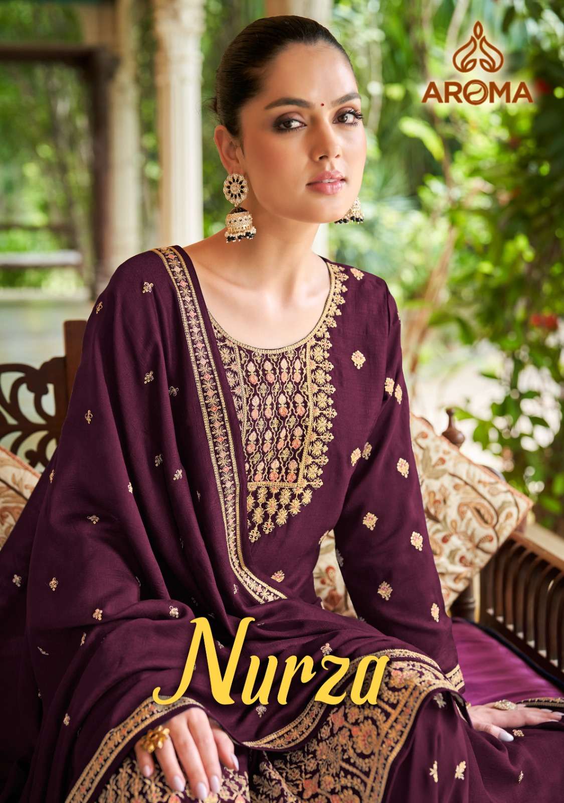 aroma present nurza designer readymade plazzo salwar suit supplier