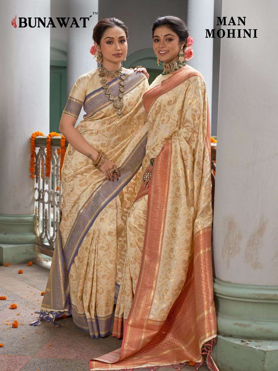 bunawat man mohini zari weaving banarasi saris wholesaler