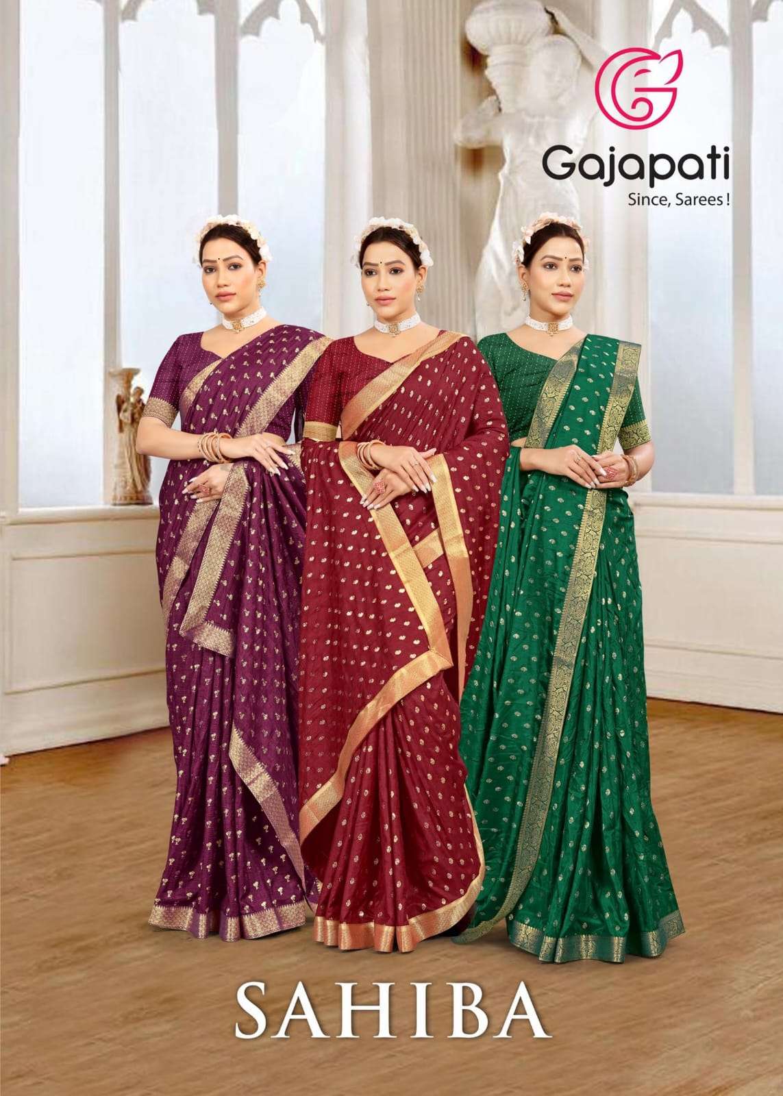 gajapati sahiba fancy vichitra silk saree collection